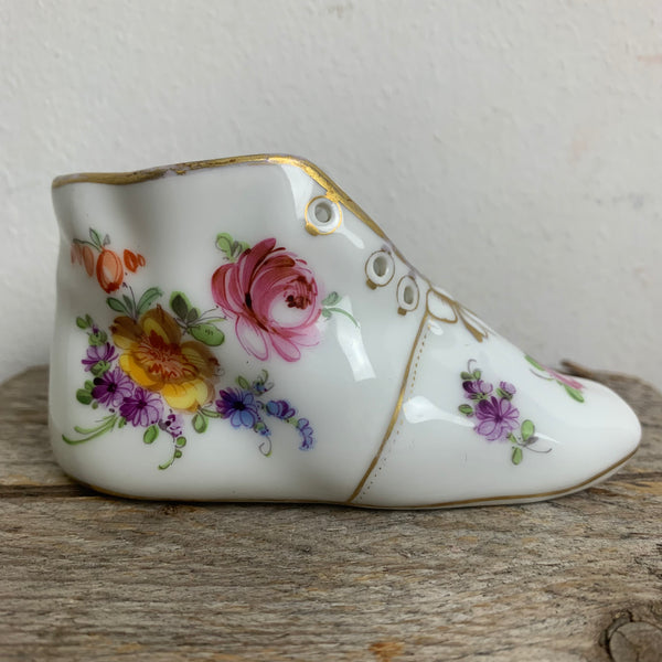 Vintage Porzellan Schuh Meissen