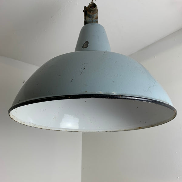 Bauhaus Lampe aus Emaille