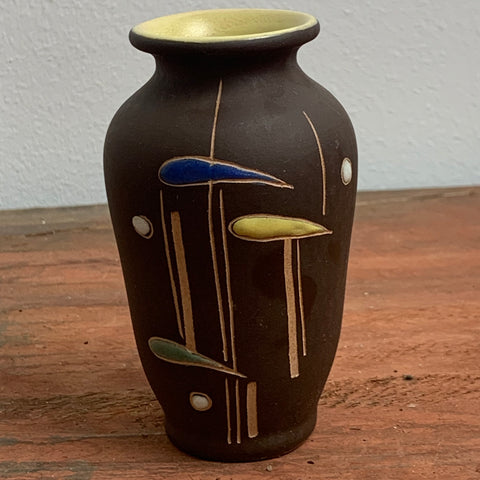 Kleine 50er Jahre Keramik Vase von Jasba