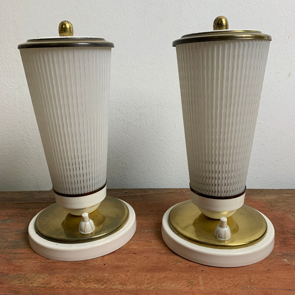 2 vintage Nachttisch Lampen