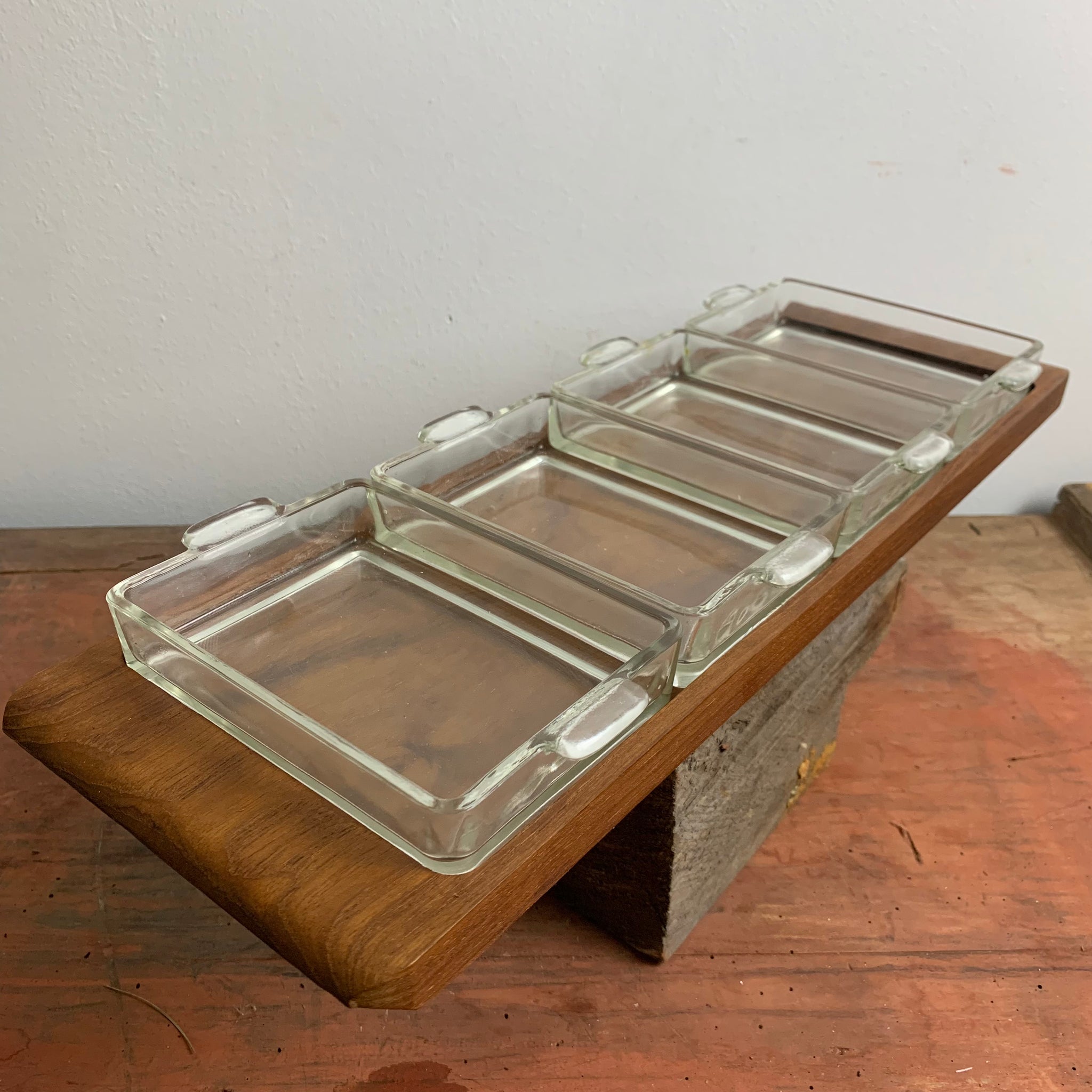 Vintage Mid Century Danish Design Wooden Tray
