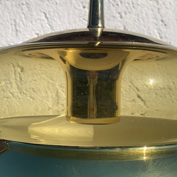 Goldene Deckenlampe - magisches Auge - von Peill und Putzler