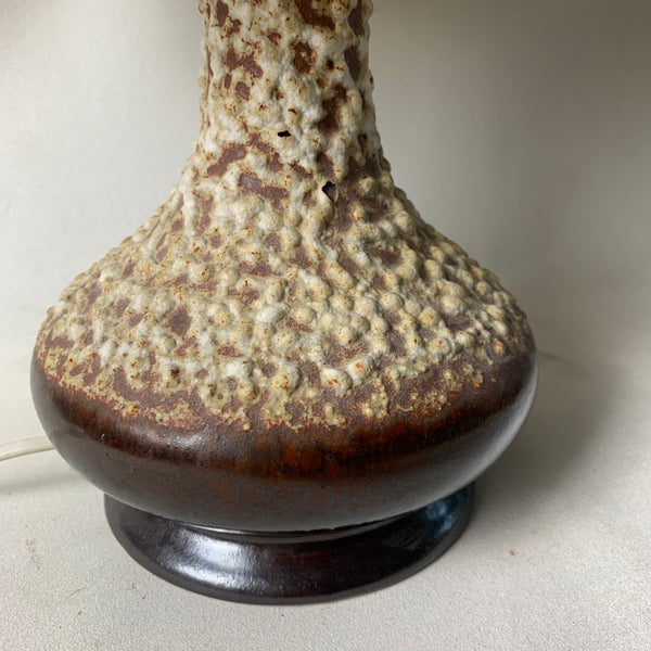Vintage Fat Lava Keramik Tischlampe
