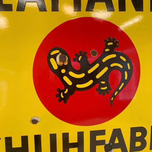 Salamander Emaille Schild