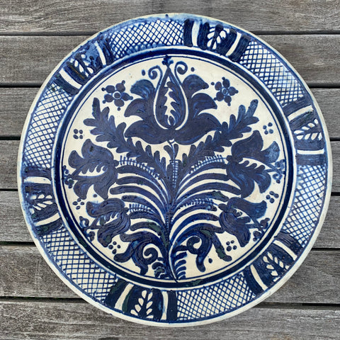 Antike Bauernkermik Teller