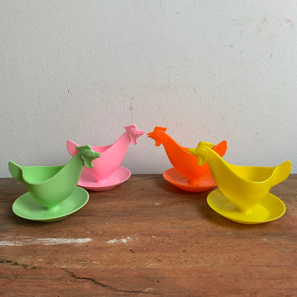 4 Eierbecher Huhn von Sonja Plastik