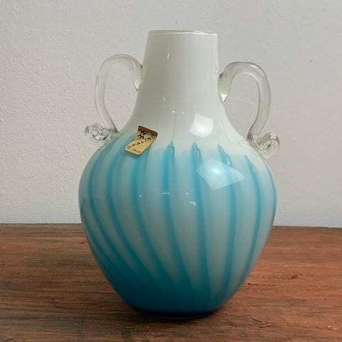 Opaline Florence Vase Vetreria Barieri