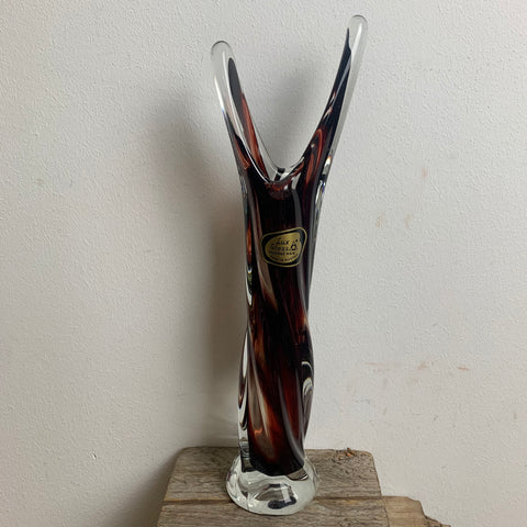 Vintage Lux Glas Vase