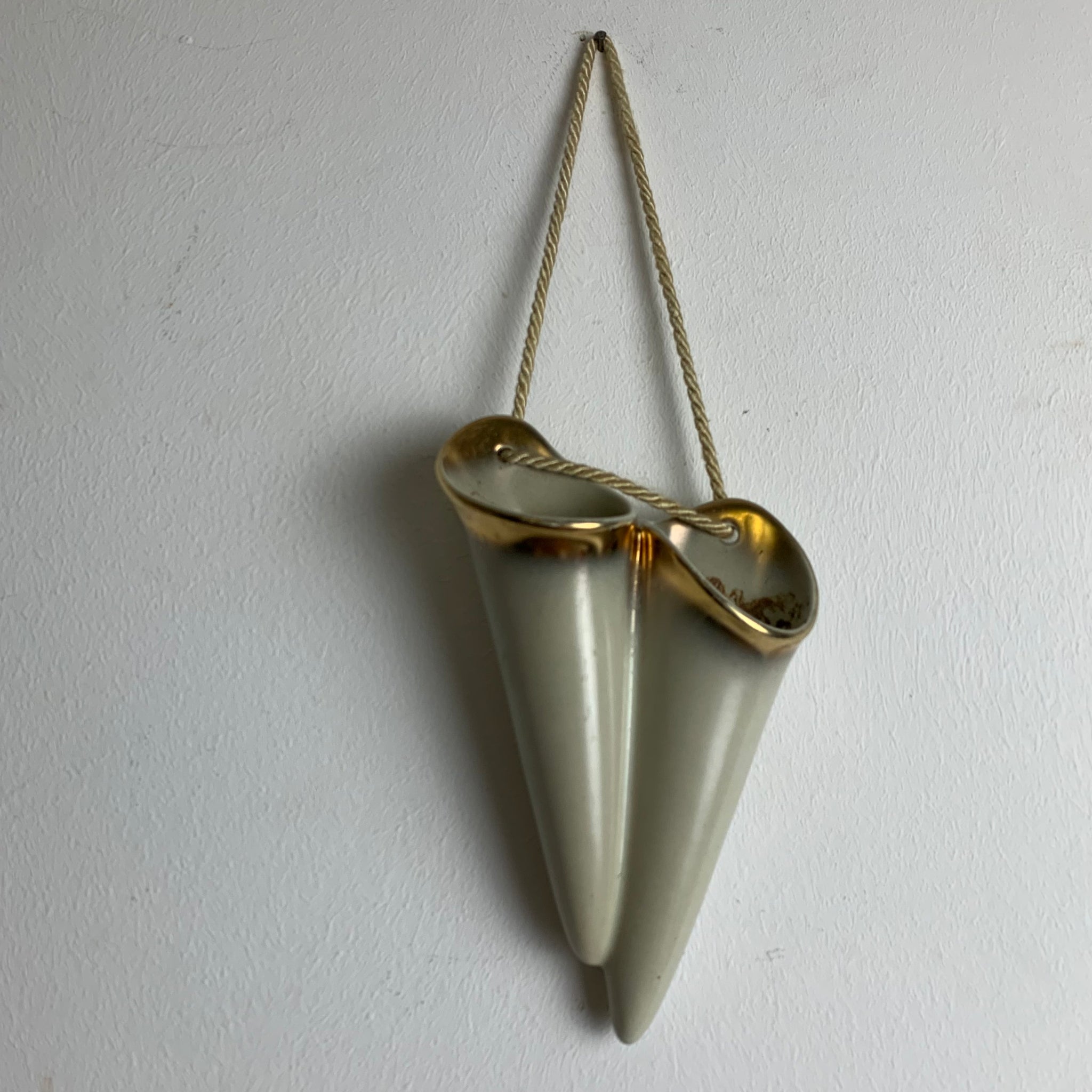 Mid Century Keramik Wand Vase von Dümler und Breiden 1217