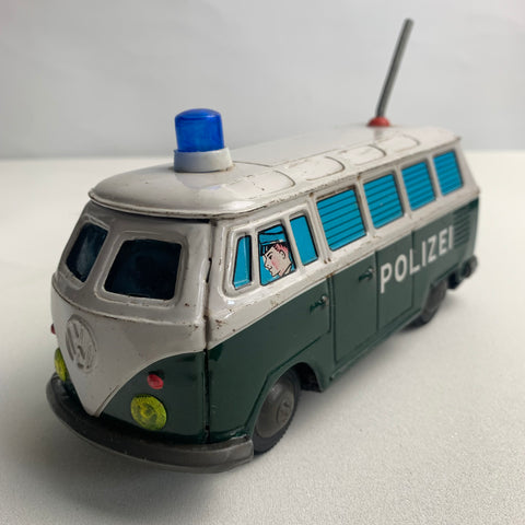 Blechspielzeug VW T1 Polizei Bus