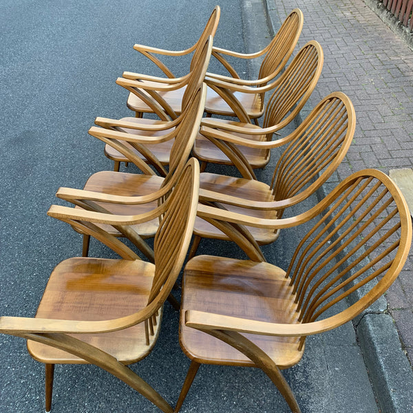 8 Schwedische Esszimmer Stühle von Bengt Ackerblom und Gunnar Eklöf für Ackerblom