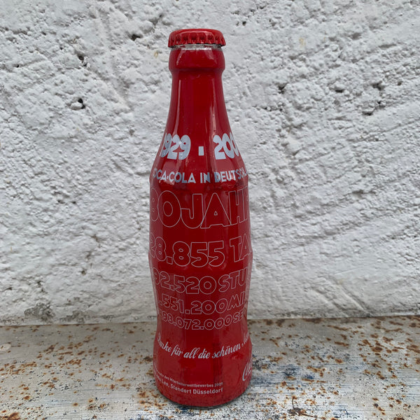 Jubiläumsflasche 80 Jahre Coca Cola in Deutschland