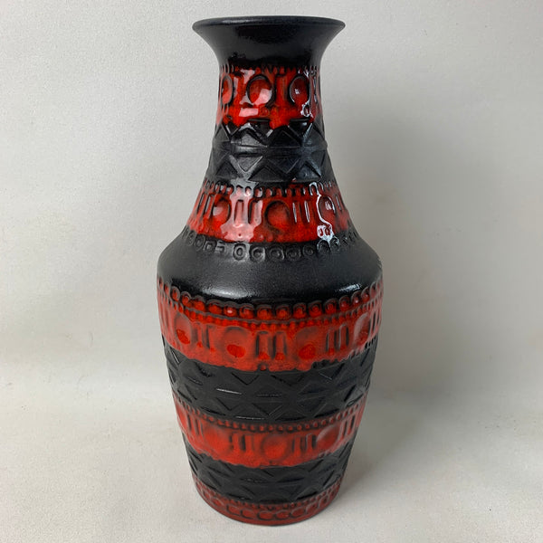 Große Bay Keramik Fat Lava Vase 606-30 von Bodo Mans