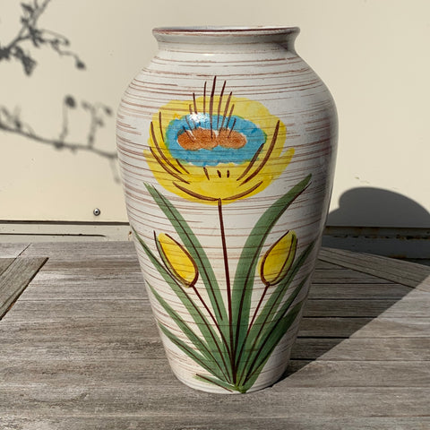 50er Jahre Keramik Vase von Jasba 106/35