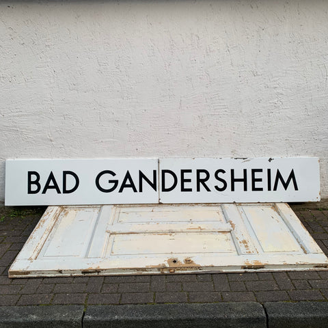 Vintage Emaille Schild Bad Gandersheim