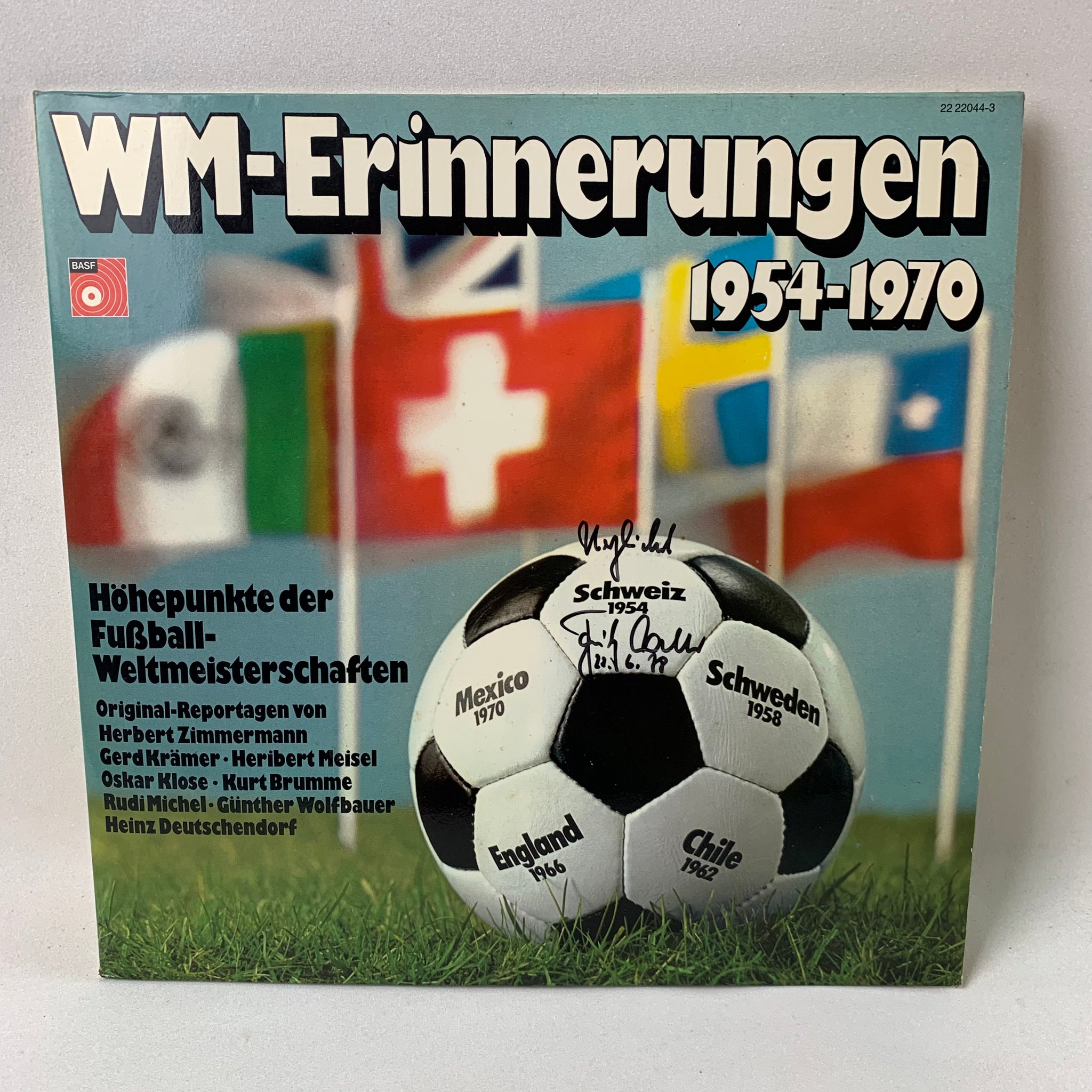 Doppel LP WM Erinnerungen 1954-1970 signiert von Fritz Walter