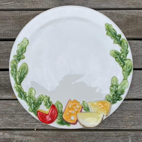 Bassano italienische Keramik mediterraner Käseteller