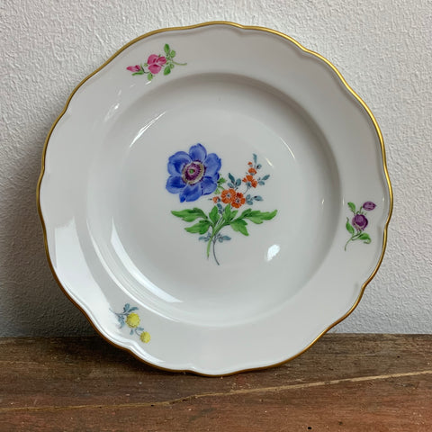 Meissen Gebäck Teller Blumendekor