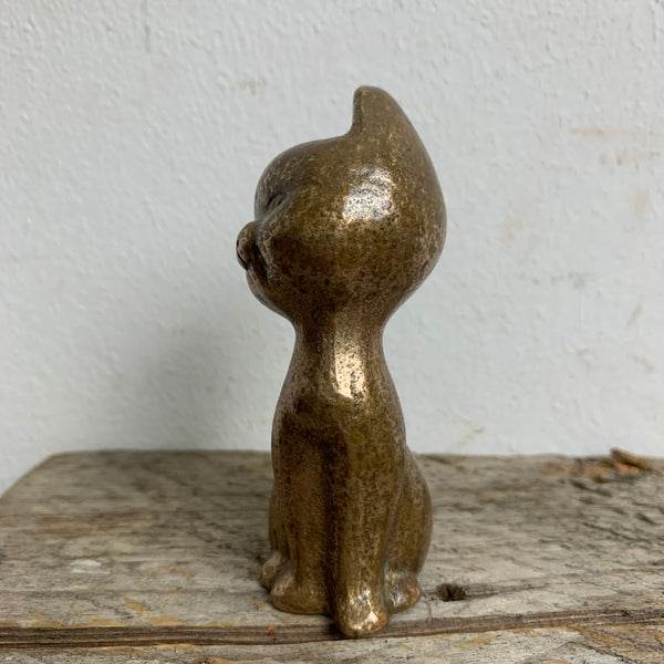 Kleine Bronze Skulptur Katze