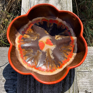 Keramik Schale in Blumenflors