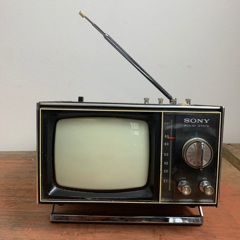 Vintage Fernseher Solid State von Sony
