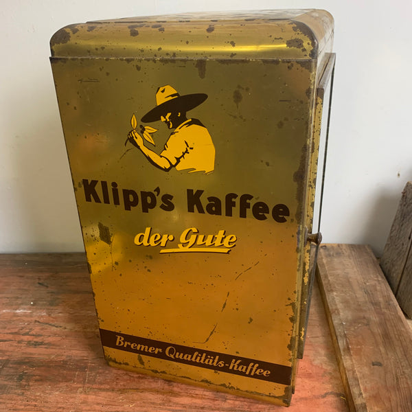 Vintage Klipp‘s Kaffee Vitrine