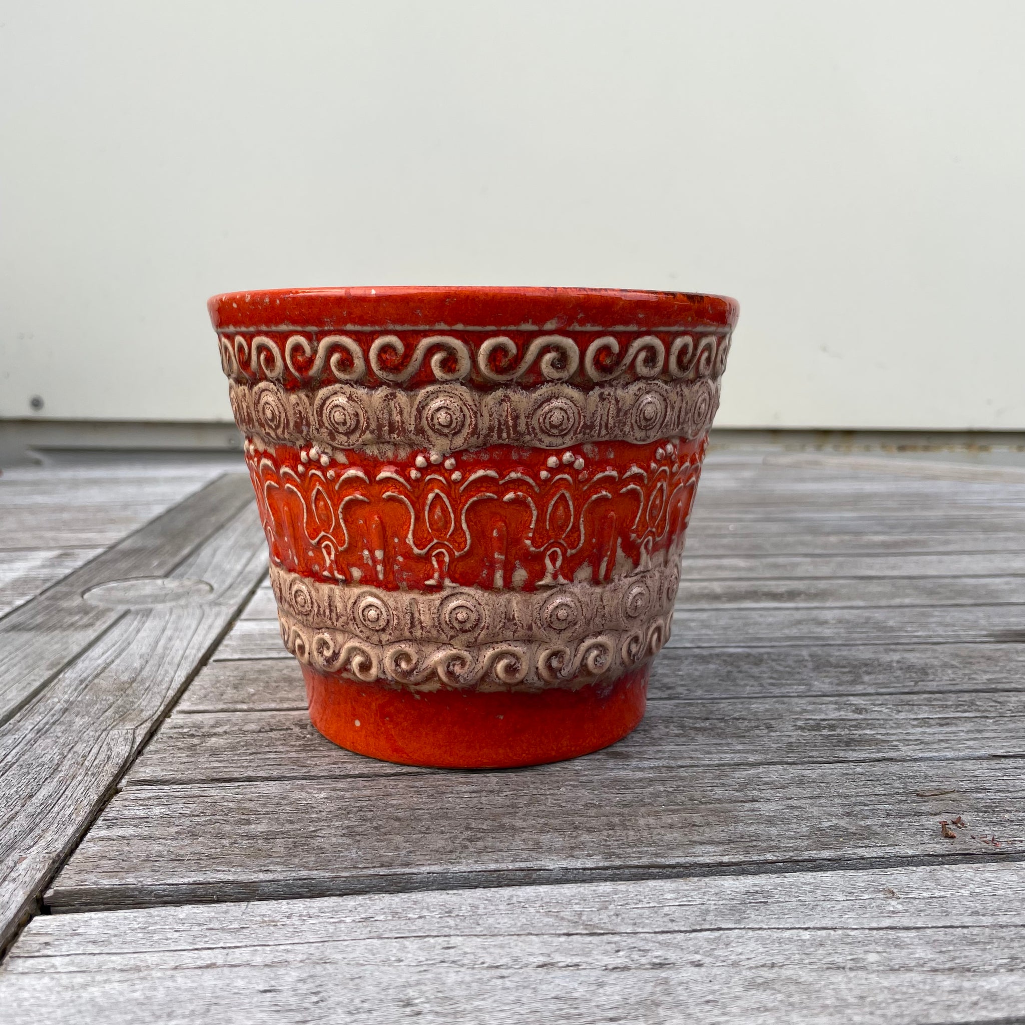 Vintage Keramik Blumen Übertopf von Scheurich 214 - 15 – Trödelfuchs  Vintage Shop
