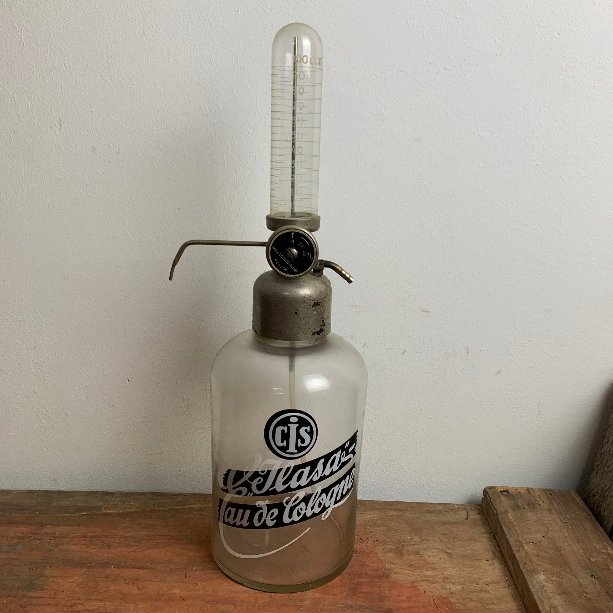 Antike Abfüllflasche für Eau de Cologne – Trödelfuchs Vintage Shop