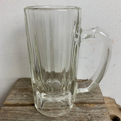 Antiker Bierkrug aus Glas