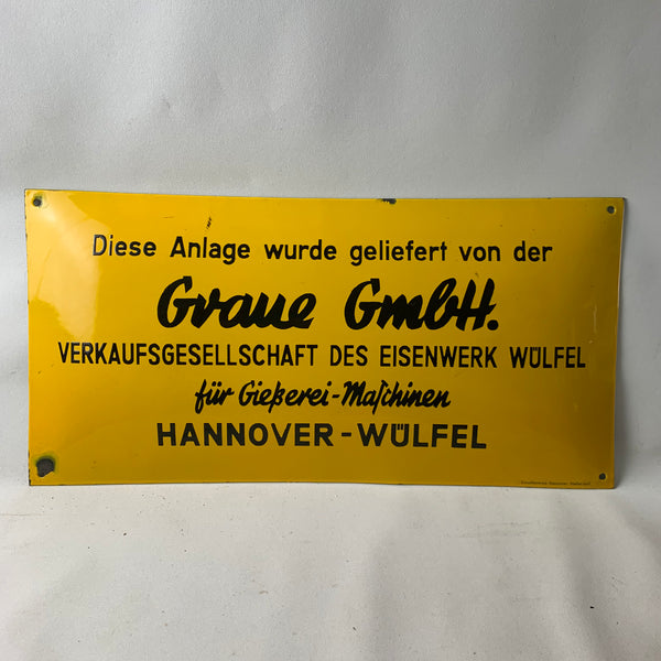 Emaille Schild Graue GmbH