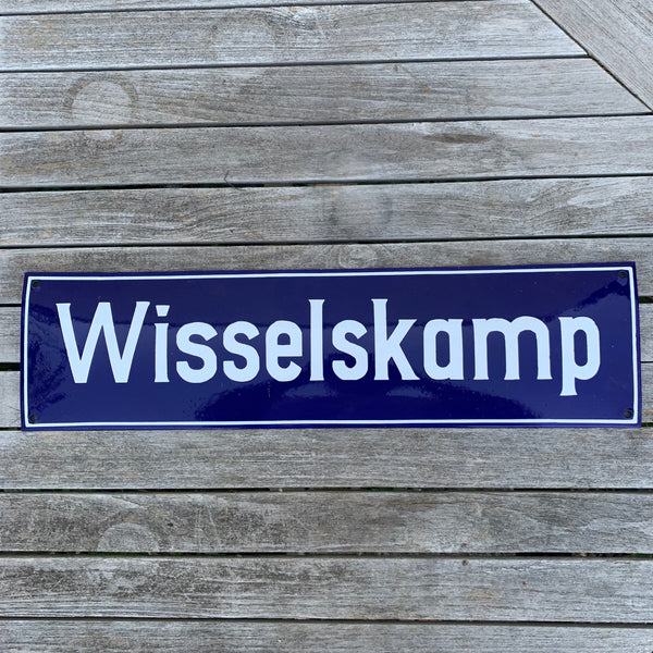 Altes Straßennamenschild Wisselskamp