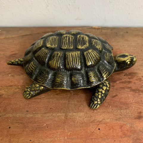 Art Deco Bronze Aschenbecher als Schildkröte