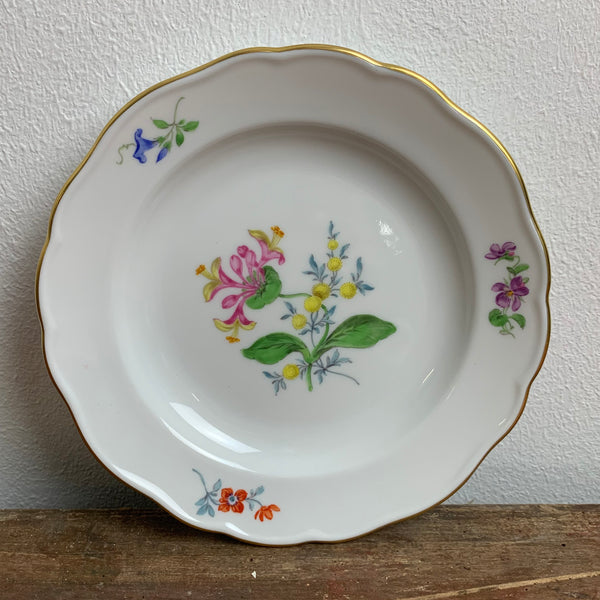 Meissen Gebäck Teller Blumendekor