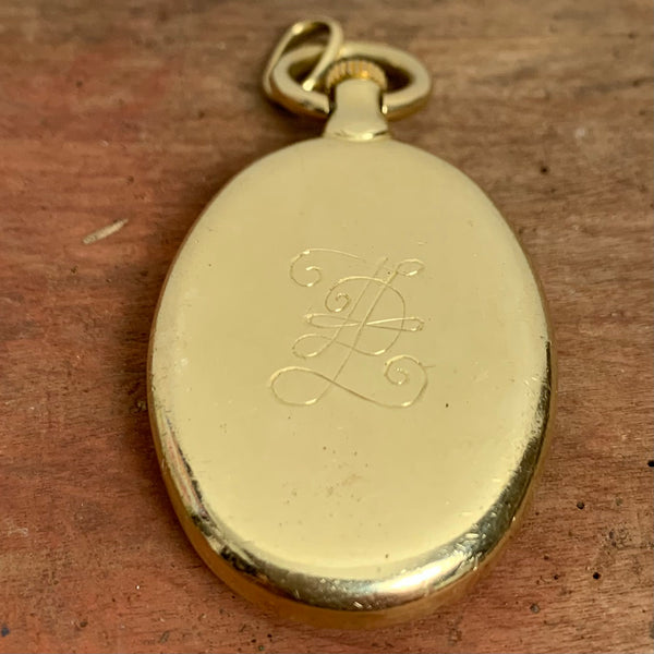 Vintage Kettenuhr von Quinn aus 585er Gold