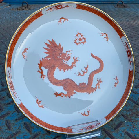 Meissen Teller Roter Ming Drache