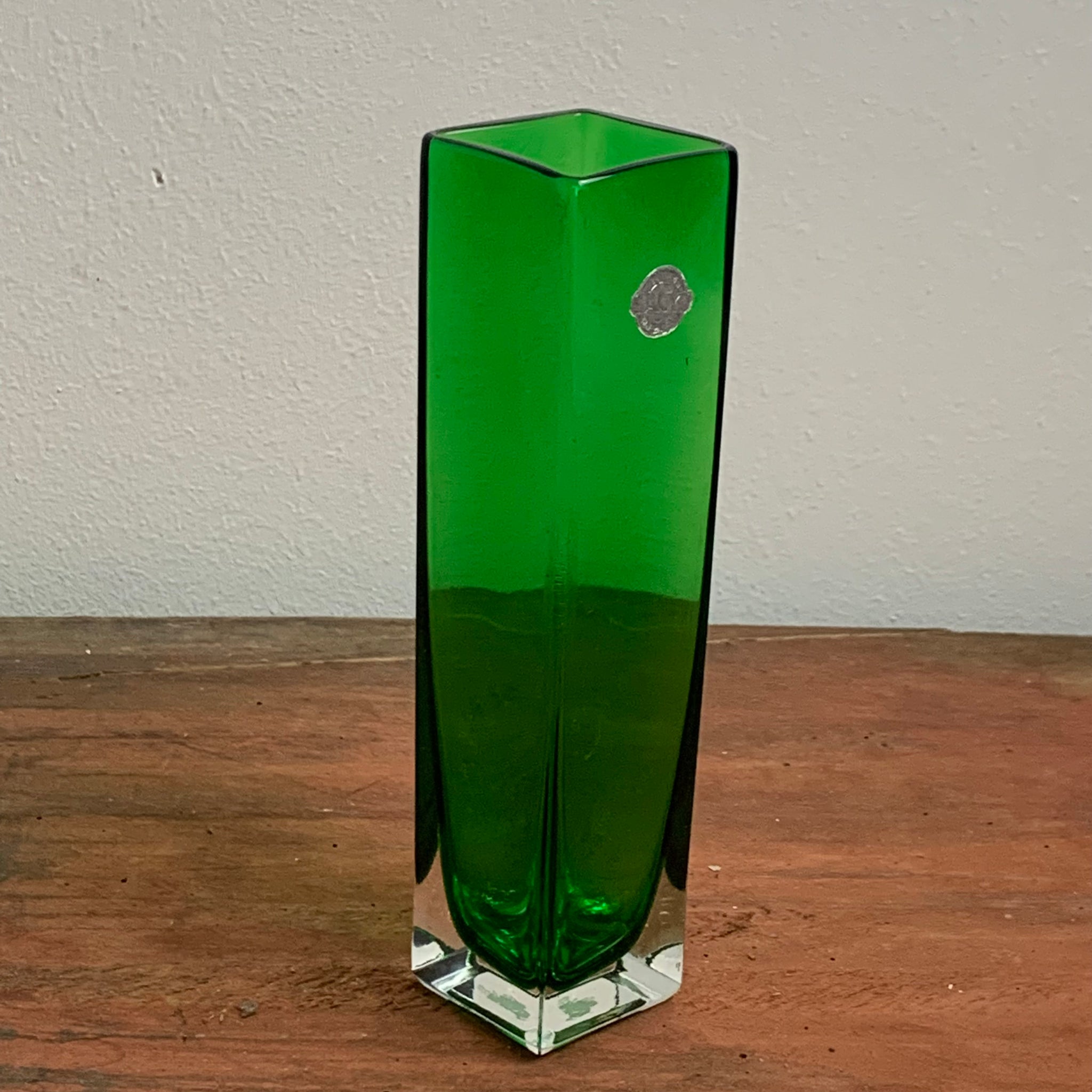Vintage Glasvase von Sanyu in grün – Trödelfuchs Vintage Shop