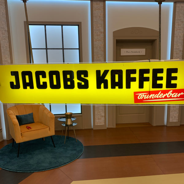 Reklameleuchte Jacobs Kaffee wunderbar