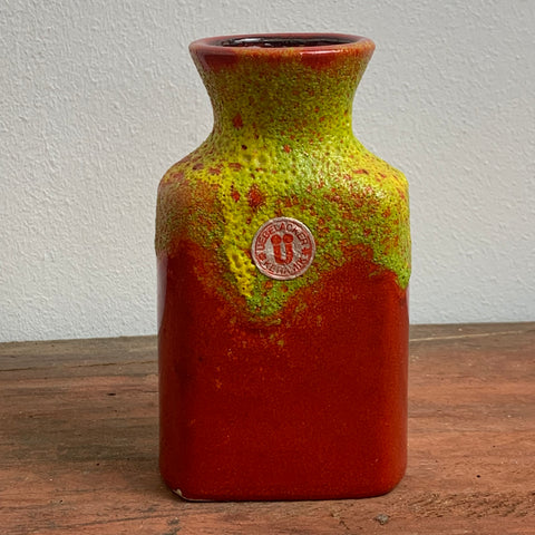 Seltene vintage Keramik Vase von Überlacker 1436 / 14
