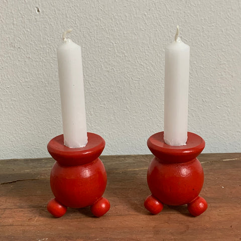 Paar schwedische Kugel Kerzenhalter