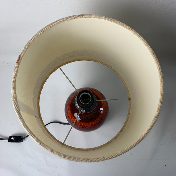 Keramik Tischlampe 60er Jahre