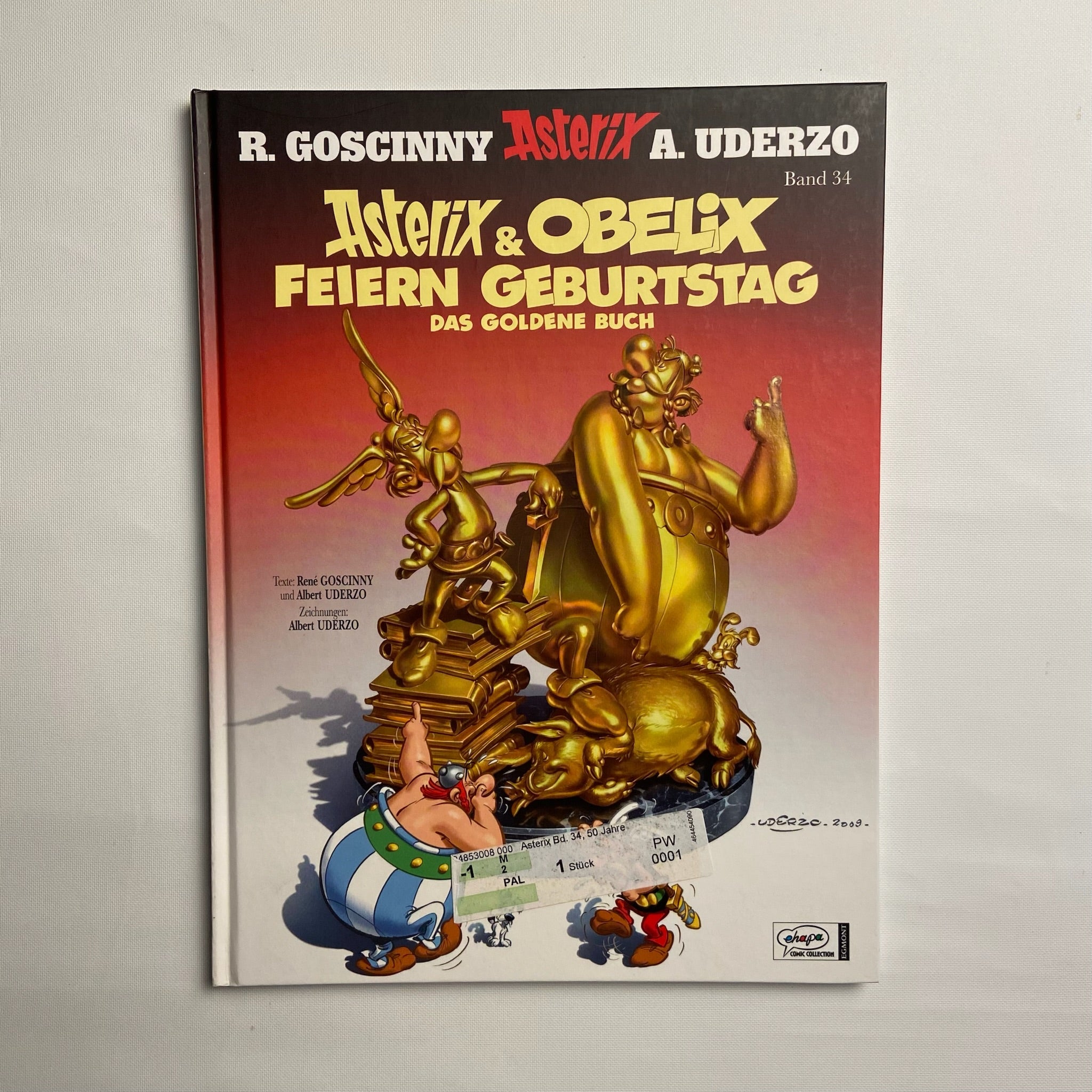 Comic Asterix und Obelix feiern Geburtstag