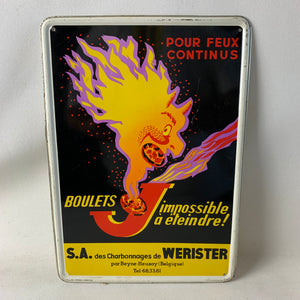 Blechschild Boulets Briketts