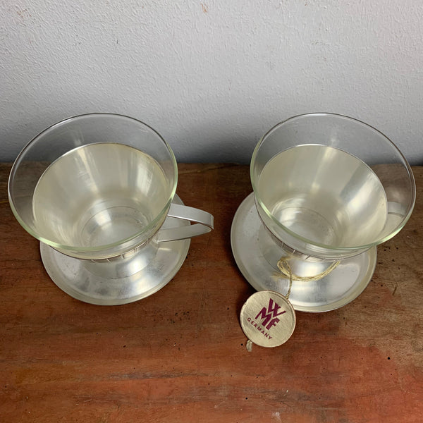 2 vintage Teegläser von WMF
