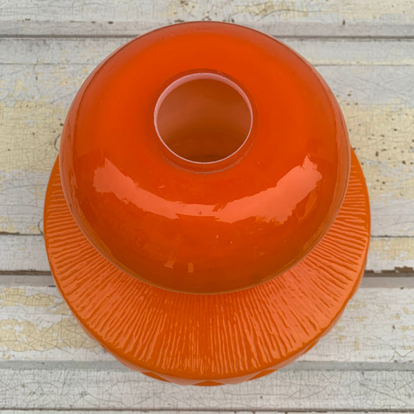 Vintage Lampenschirm von Peill und Putzler orange