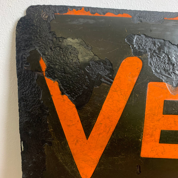 Seltenes Emaille Schild von Veedol