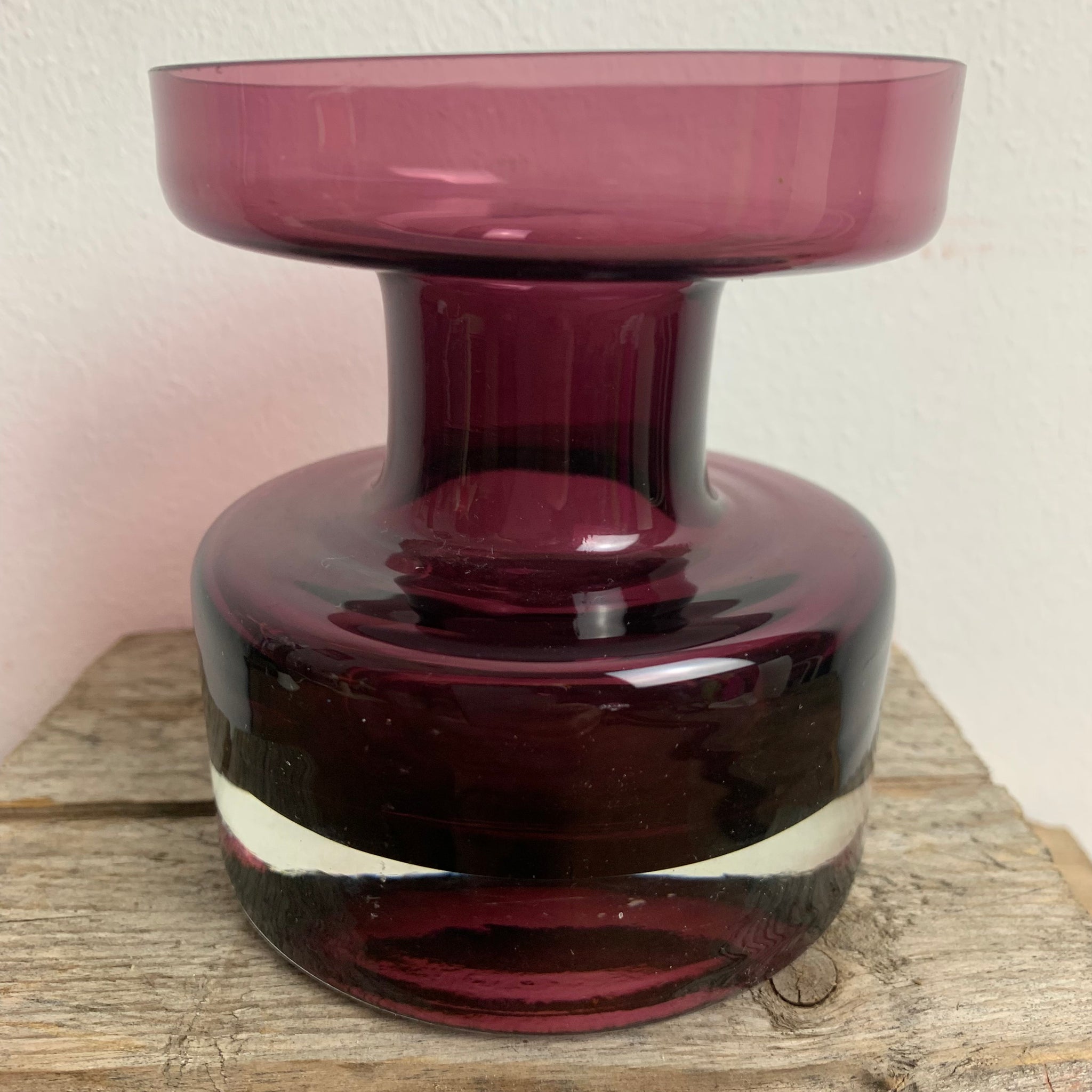 Vintage Glas Vase von Glasvasen von Tamara Aladin für Riihimaen Lasi Oy