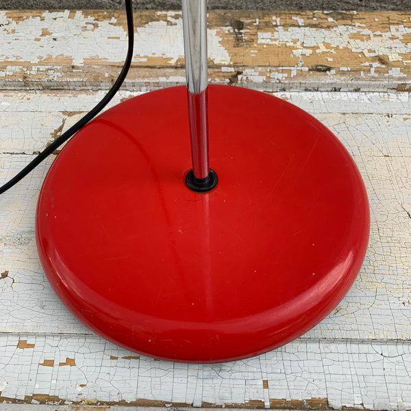 Vintage Stehlampe 1 Spot von Miwi in rot