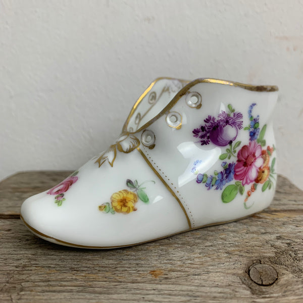 Vintage Porzellan Schuh Meissen