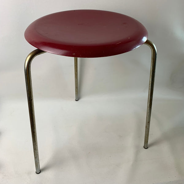 Stapelbarer Holzhocker Abo 3170 von Arne Jacobsen für Fritz Hansen