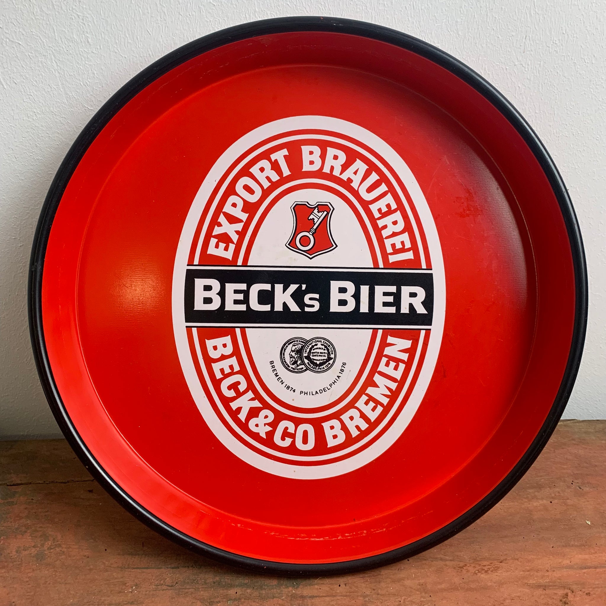 Vintage Becks Bier Tablett